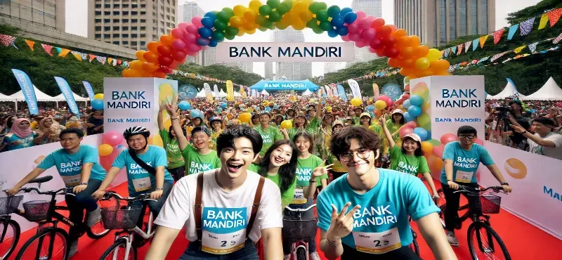 Park Seo Joon dan Kim Yoo Jung Meriahkan Acara Sepeda Santai Jakarta